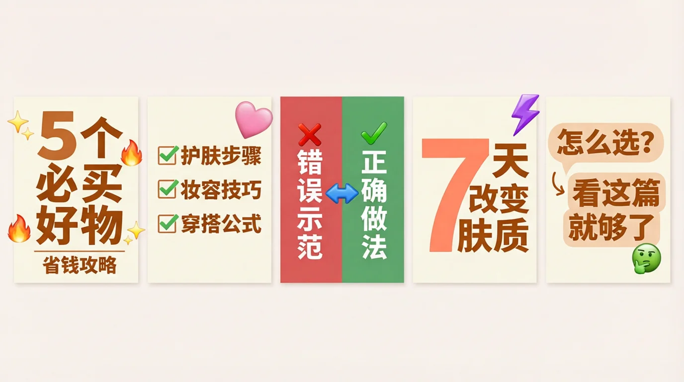 小红书封面文案怎么用？让你的笔记点击率翻倍的封面生成神器